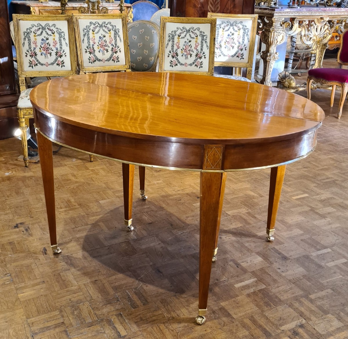 Table de Salle à Manger de Style Directoire, XIXème Siècle-photo-3