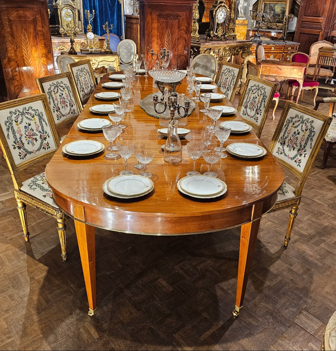 Table de Salle à Manger de Style Directoire, XIXème Siècle