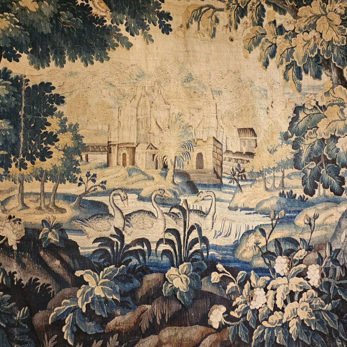 Tapisserie Dite Verdure Aubusson XVIIème Siècle-photo-2