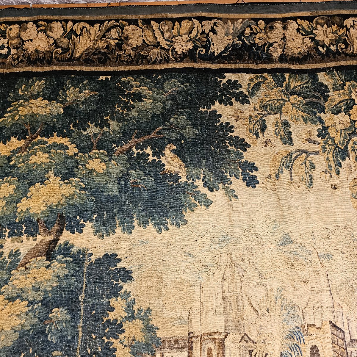 Tapisserie Dite Verdure Aubusson XVIIème Siècle-photo-3
