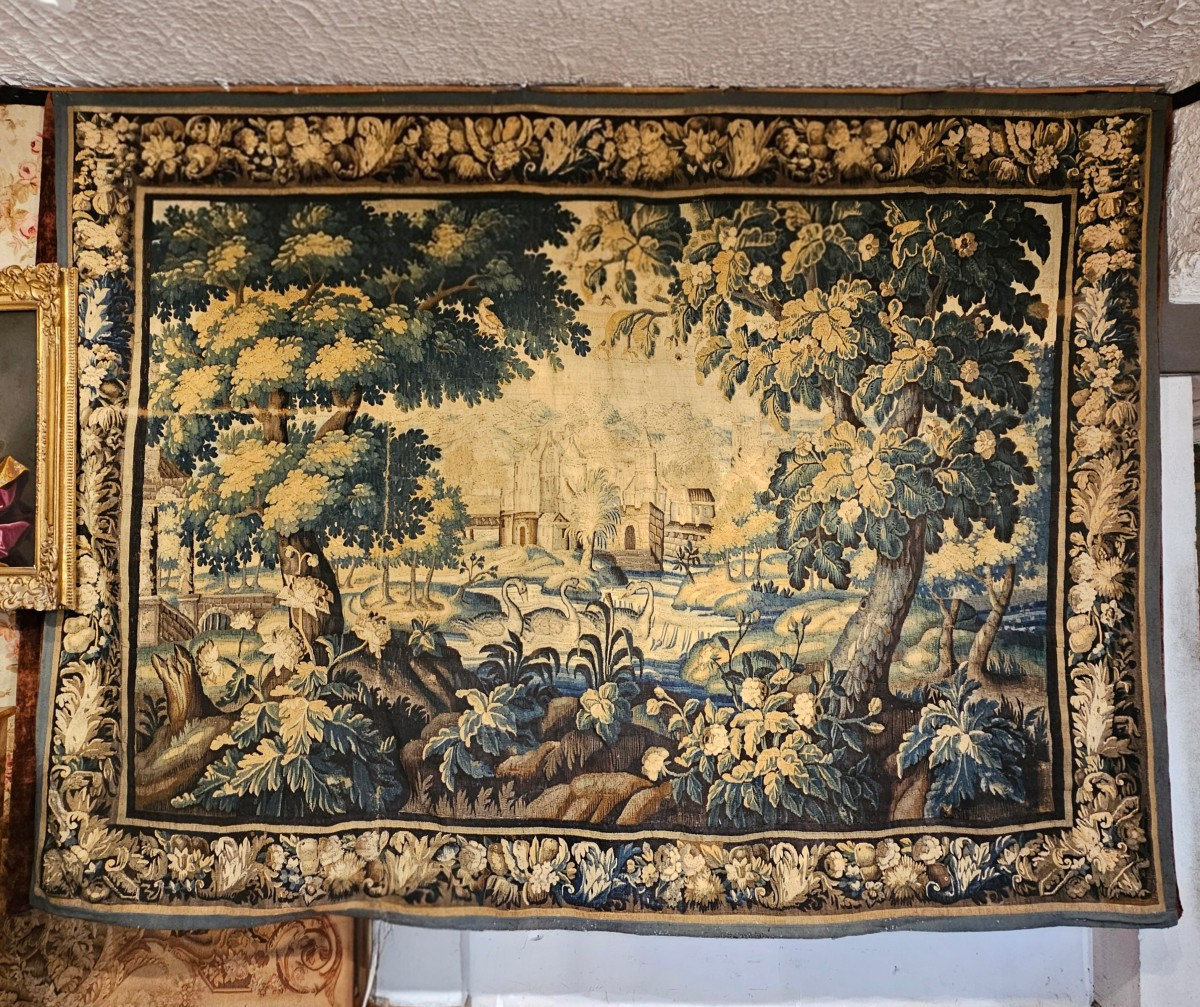 Tapisserie Dite Verdure Aubusson XVIIème Siècle