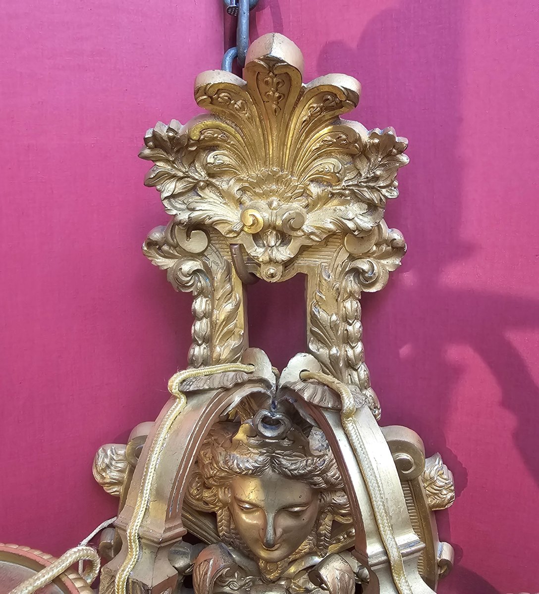 Pair Of Regence-style Gilded Bronze Wall Lights-photo-1
