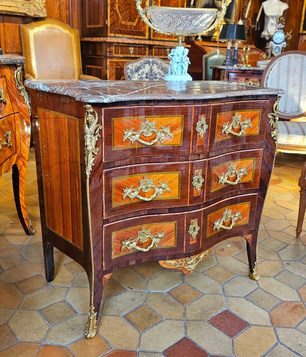 Chest Of Drawers Louis XV Period-photo-3