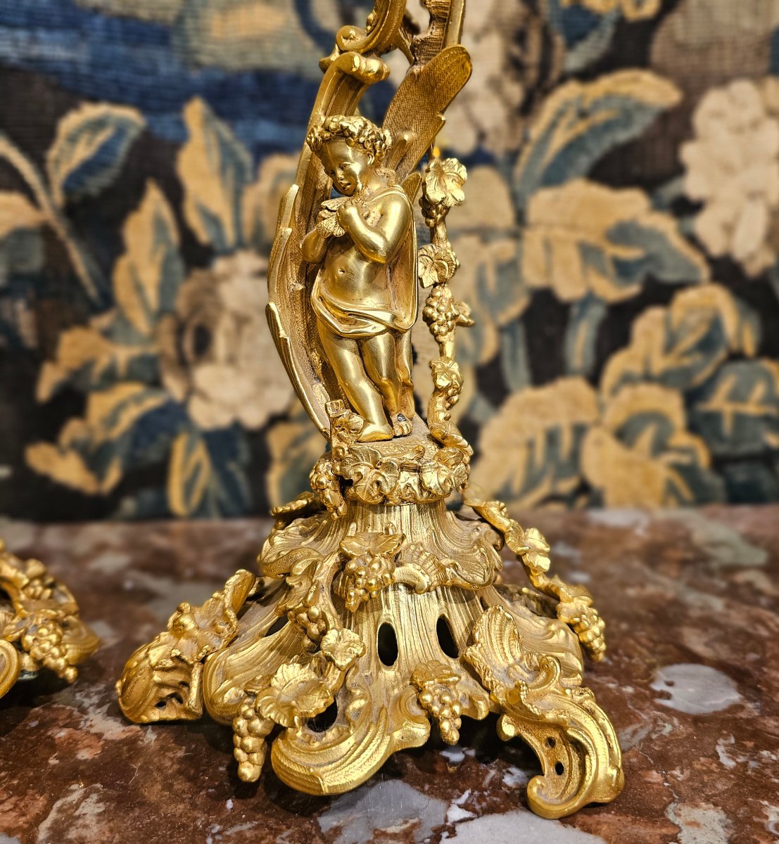Pair Of Candlesticks Napoleon III Period-photo-8