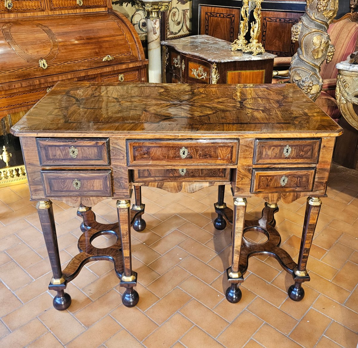Bureau Mazarin Époque Louis XIV-photo-2