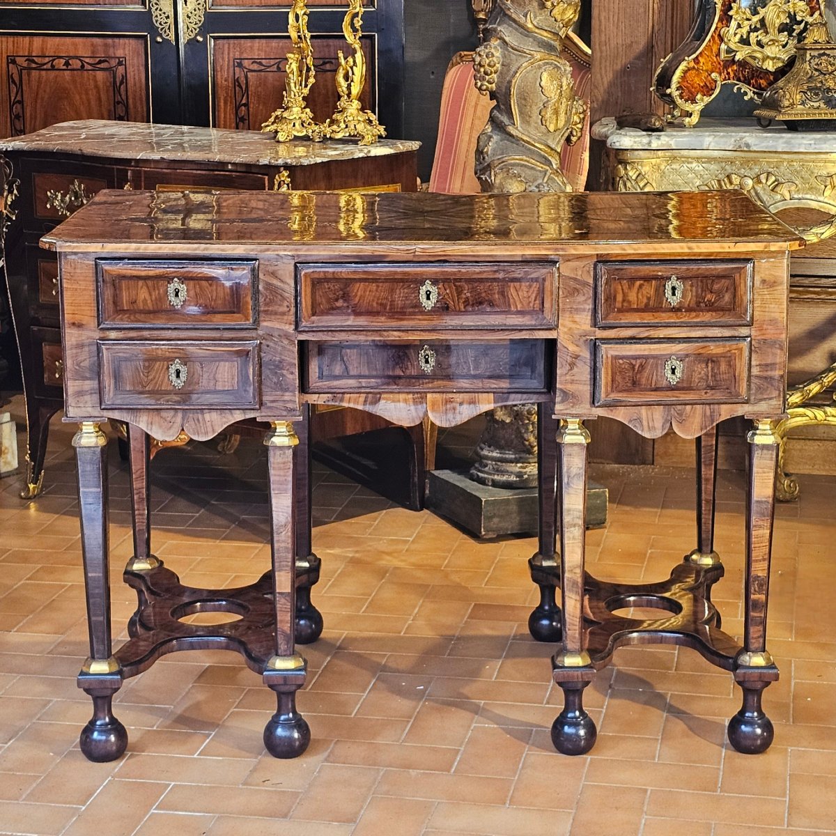 Bureau Mazarin Époque Louis XIV-photo-1