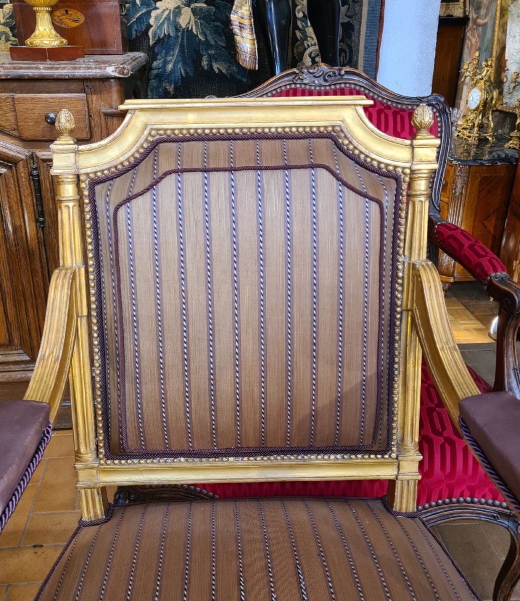 Pair Of Louis XVI-style Armchairs-photo-3
