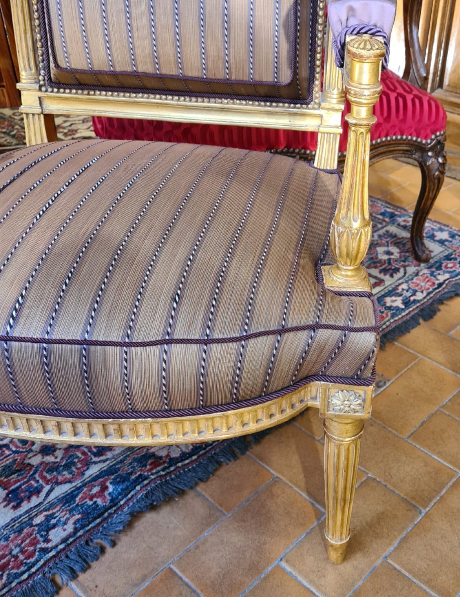 Pair Of Louis XVI-style Armchairs-photo-4