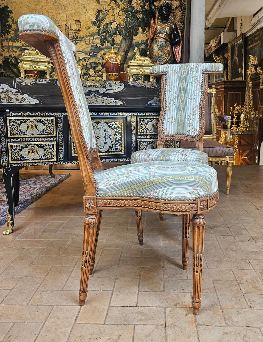Pair Of Louis XVI Period Chairs-photo-3