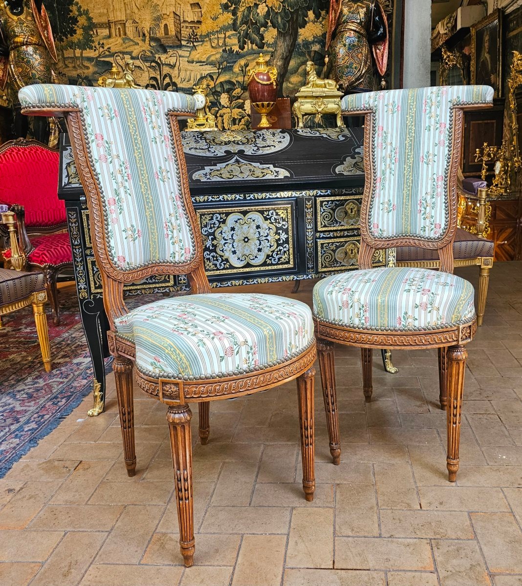 Pair Of Louis XVI Period Chairs