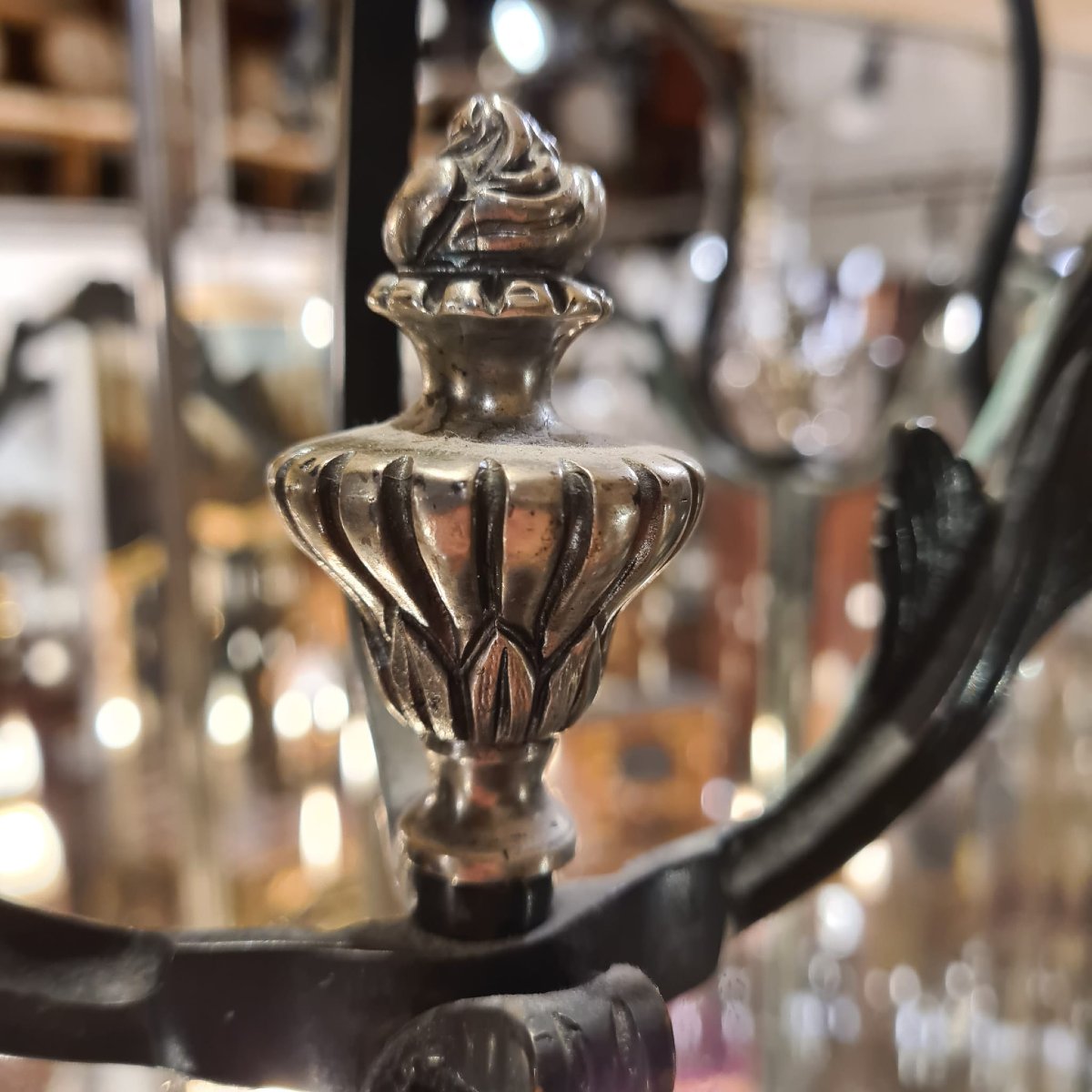 Lanterne en Bronze de Style Louis XV-photo-3