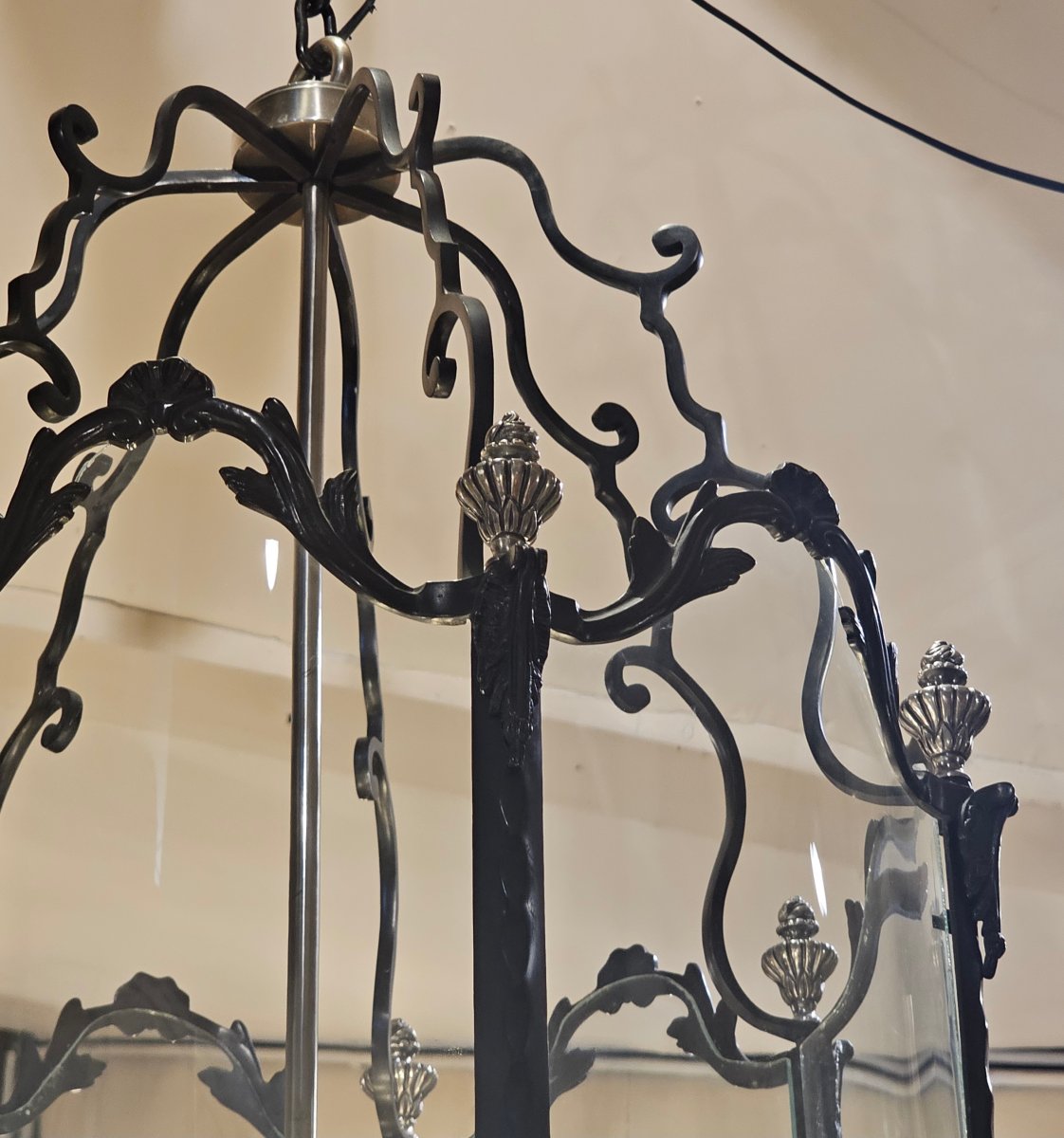 Lanterne en Bronze de Style Louis XV-photo-4