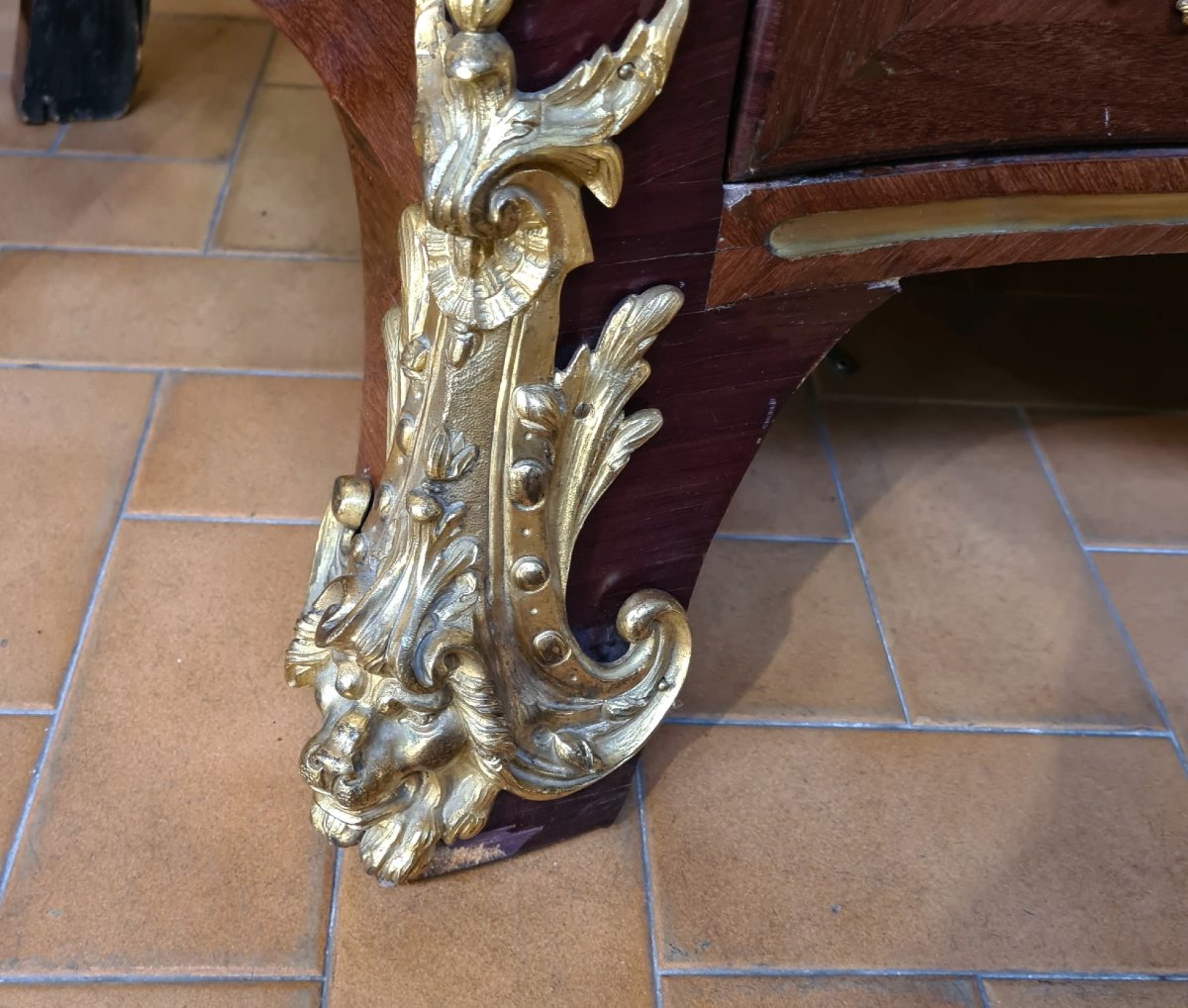 Commode de Forme Tombeau Epoque Régence-photo-4