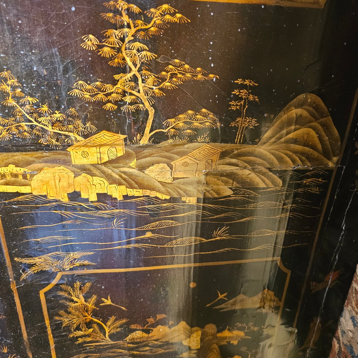 Importante Armoire en Laque de Chine Epoque Louis XV-photo-4