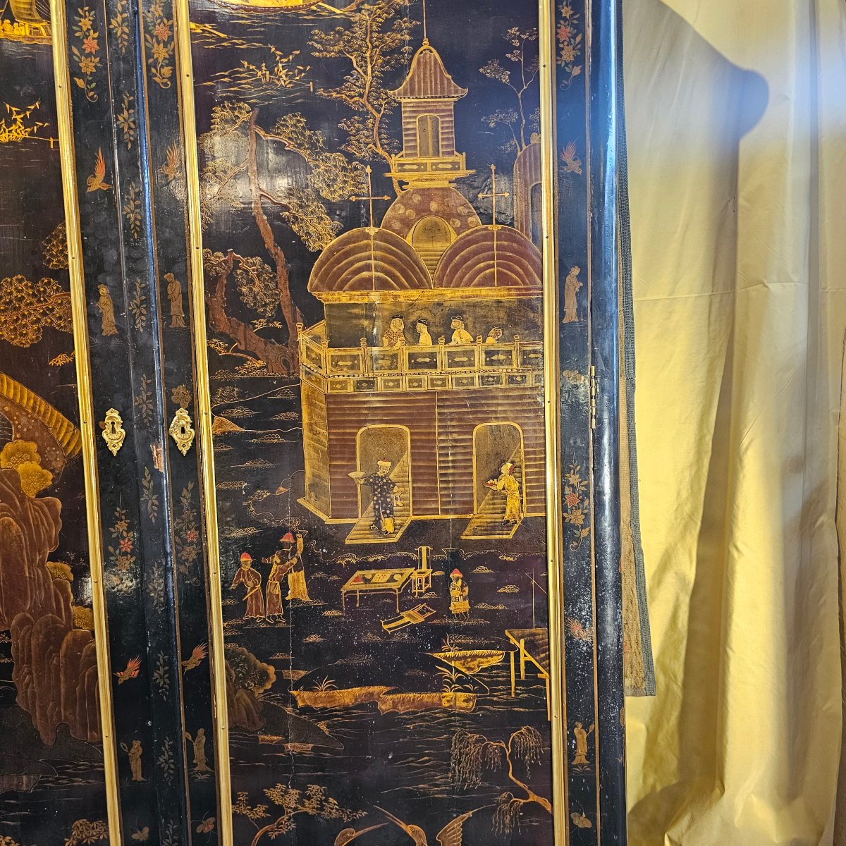 Importante Armoire en Laque de Chine Epoque Louis XV-photo-2