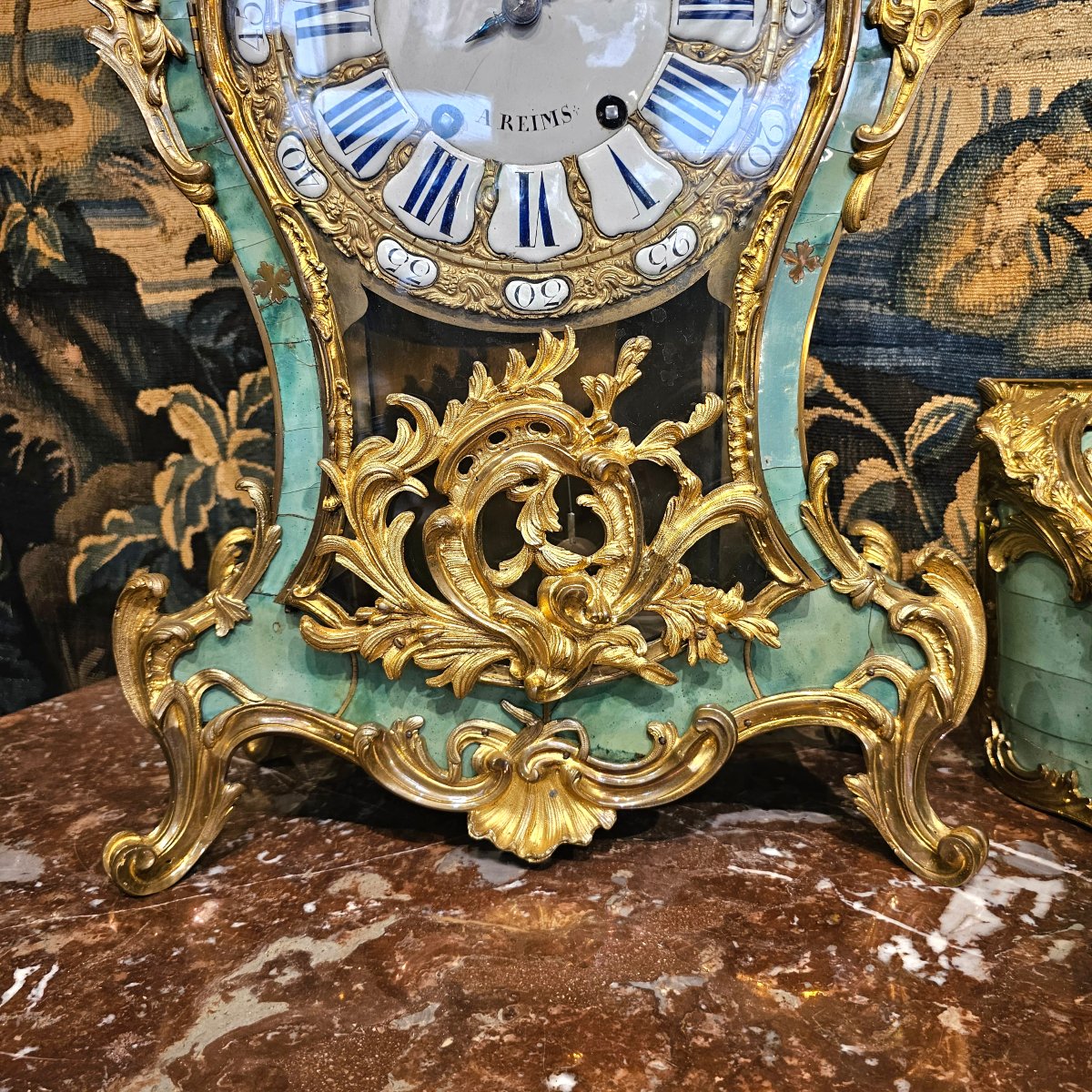 Cartel et Sa Console Epoque Louis XV-photo-3
