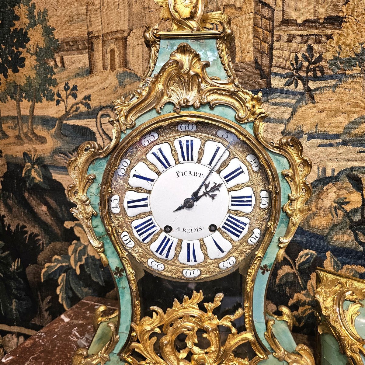 Cartel et Sa Console Epoque Louis XV-photo-4