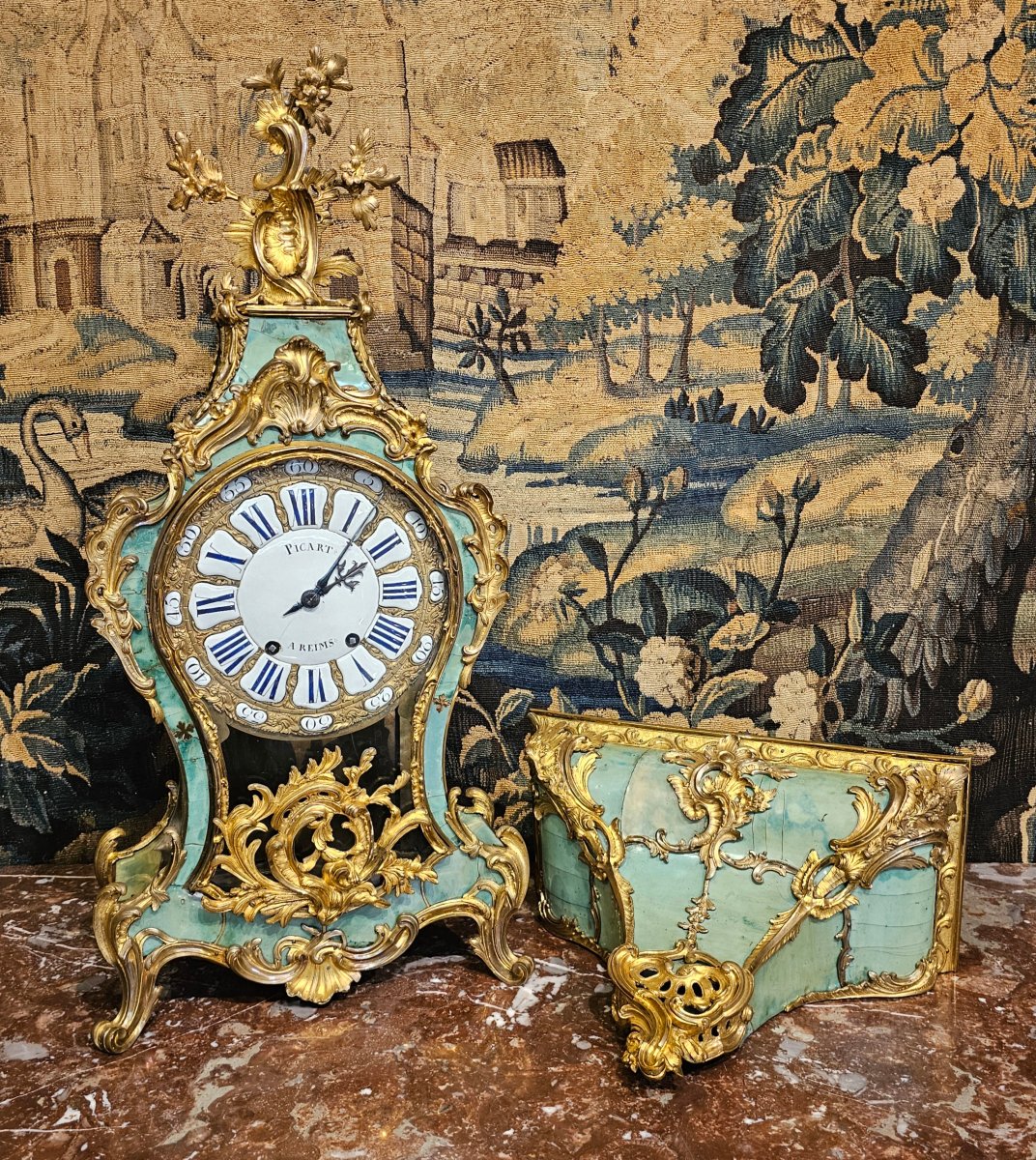 Cartel et Sa Console Epoque Louis XV