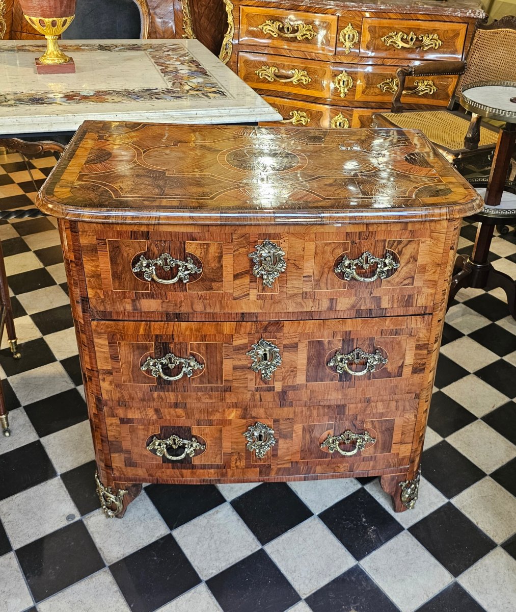 Petite Commode d'Entre-Deux Epoque Louis XIV-photo-2