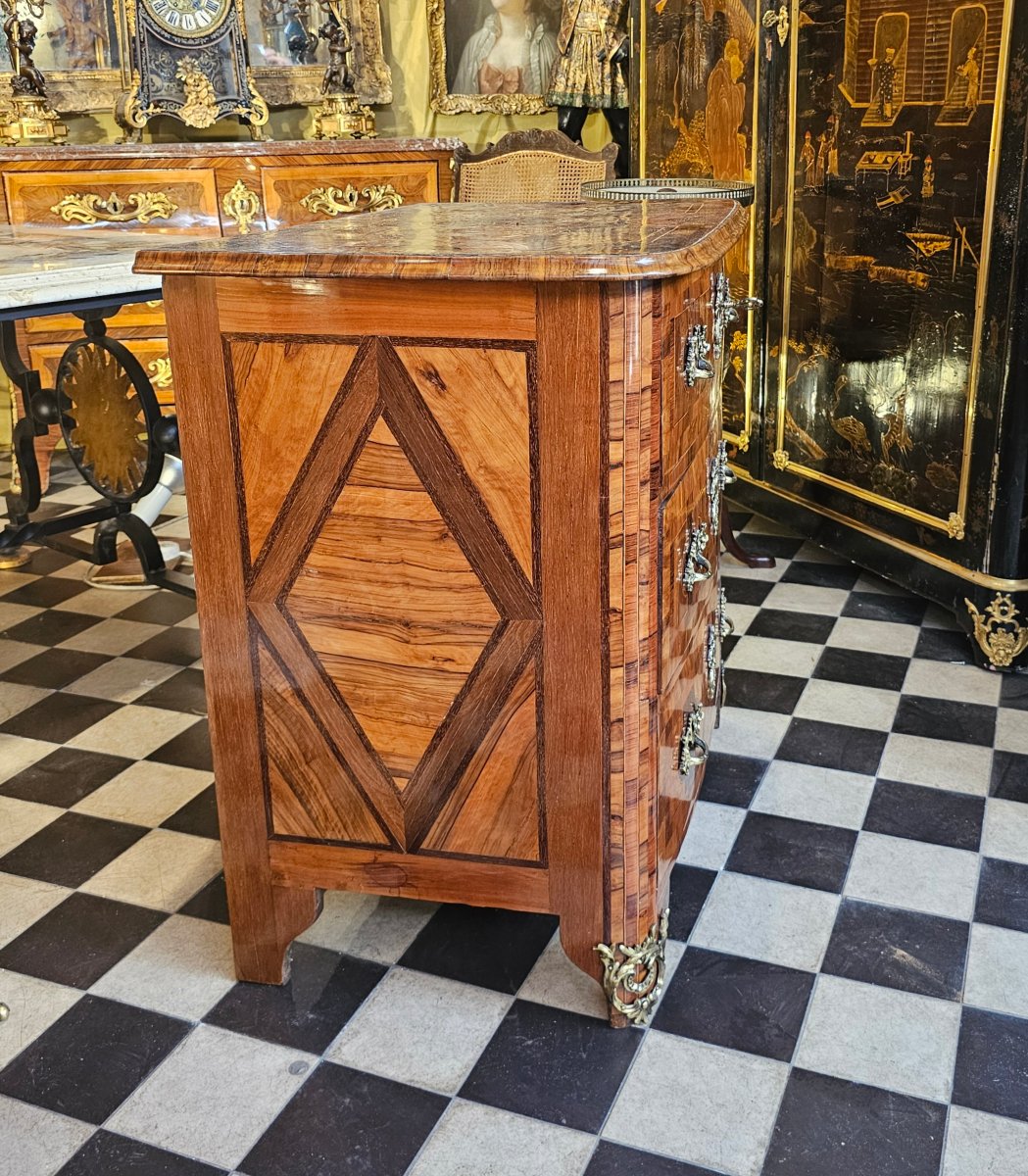 Petite Commode d'Entre-Deux Epoque Louis XIV-photo-3