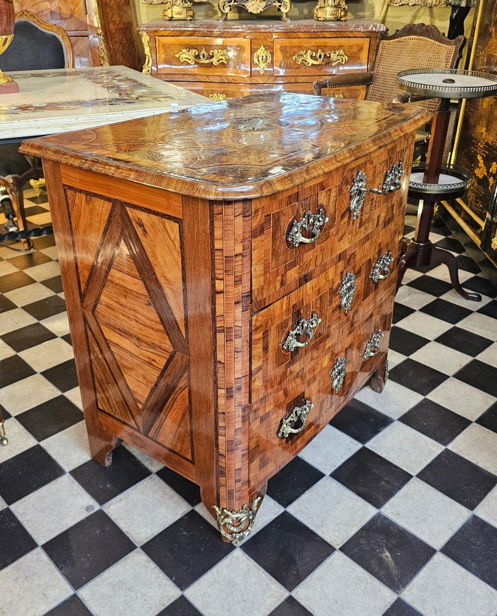 Petite Commode d'Entre-Deux Epoque Louis XIV-photo-4