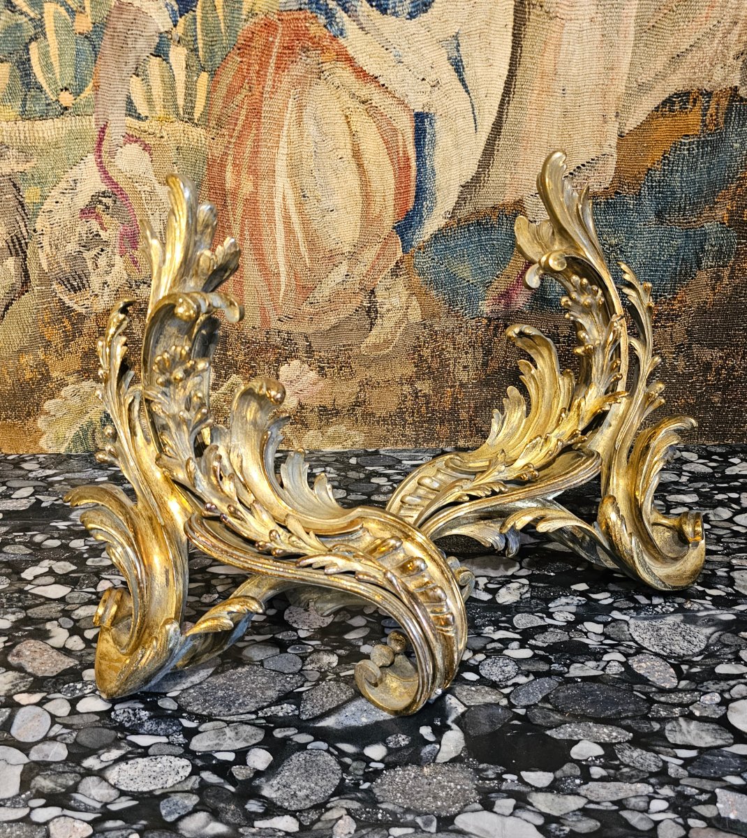 Pair Of 19th-century Andirons-photo-2