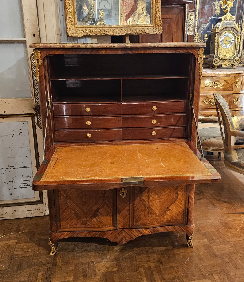 Louis XV-era Crossbow-style Writing Desk-photo-2