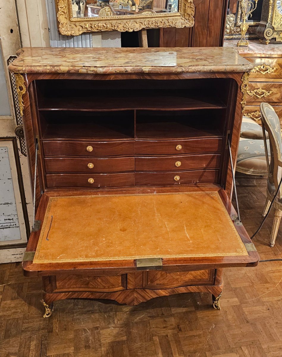 Louis XV-era Crossbow-style Writing Desk-photo-3