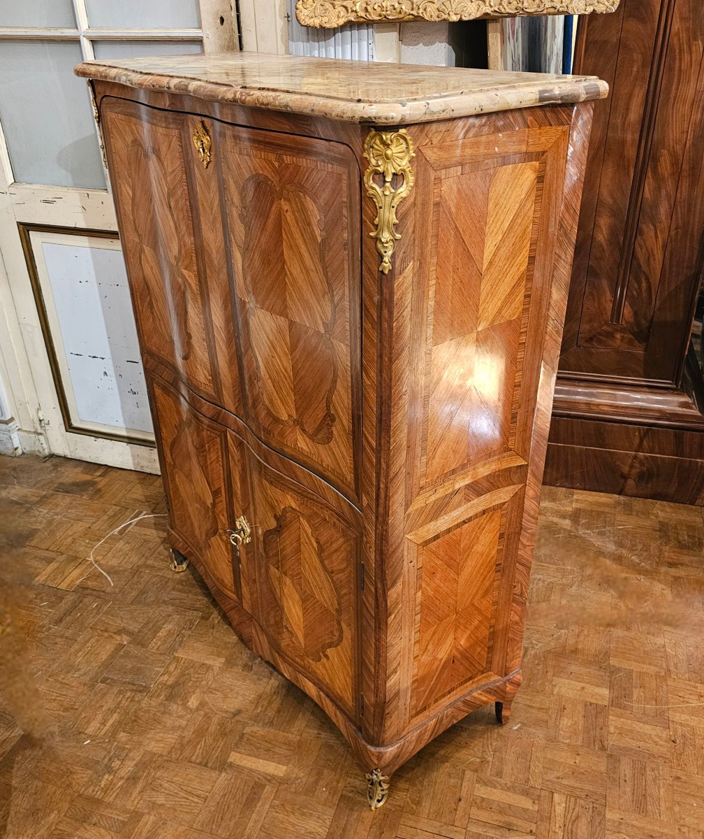 Louis XV-era Crossbow-style Writing Desk-photo-4