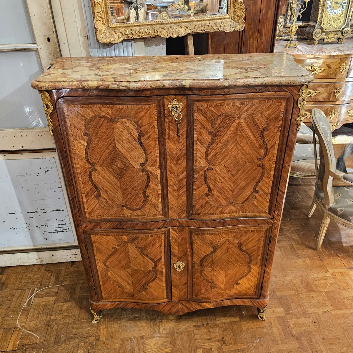 Louis XV-era Crossbow-style Writing Desk-photo-2