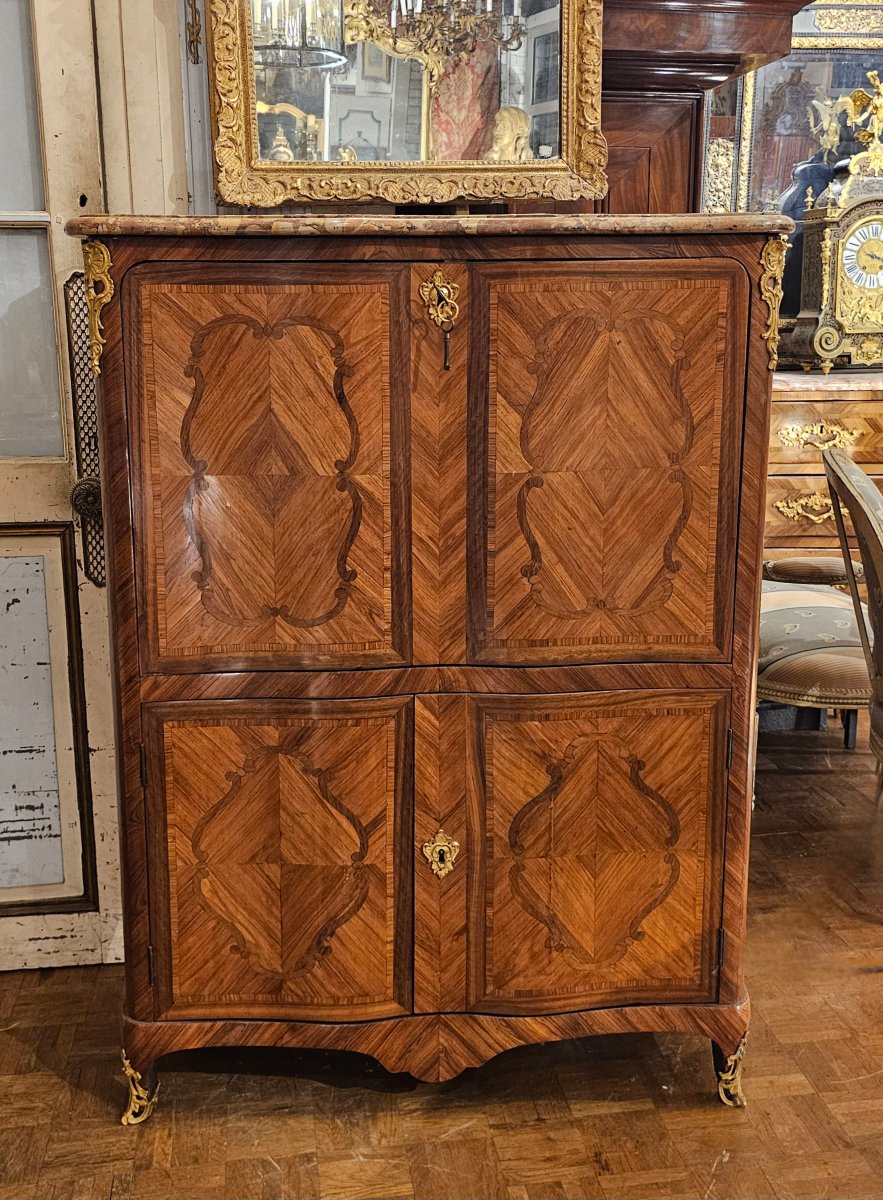 Louis XV-era Crossbow-style Writing Desk