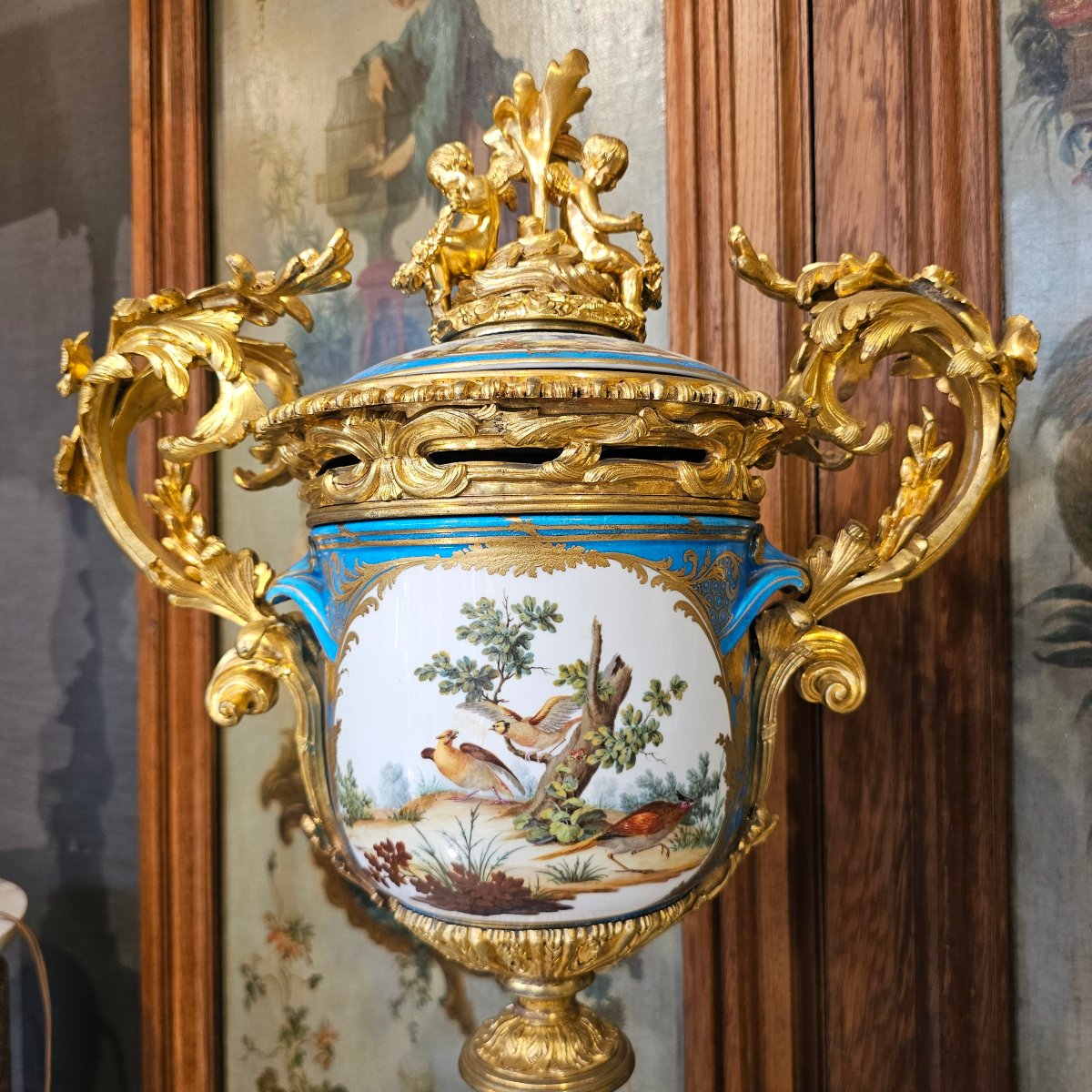 Pair Of Porcelain Vases From The Napoleon III Period-photo-4