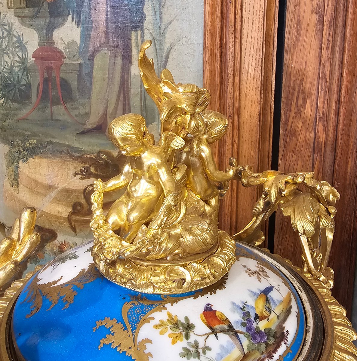 Pair Of Porcelain Vases From The Napoleon III Period-photo-4