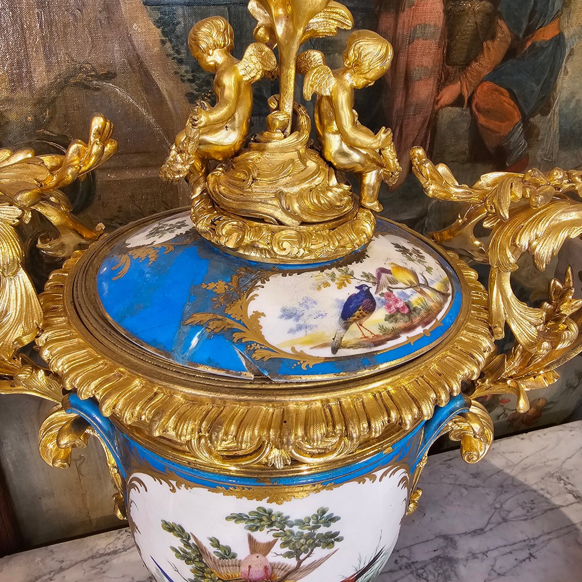 Pair Of Porcelain Vases From The Napoleon III Period-photo-6
