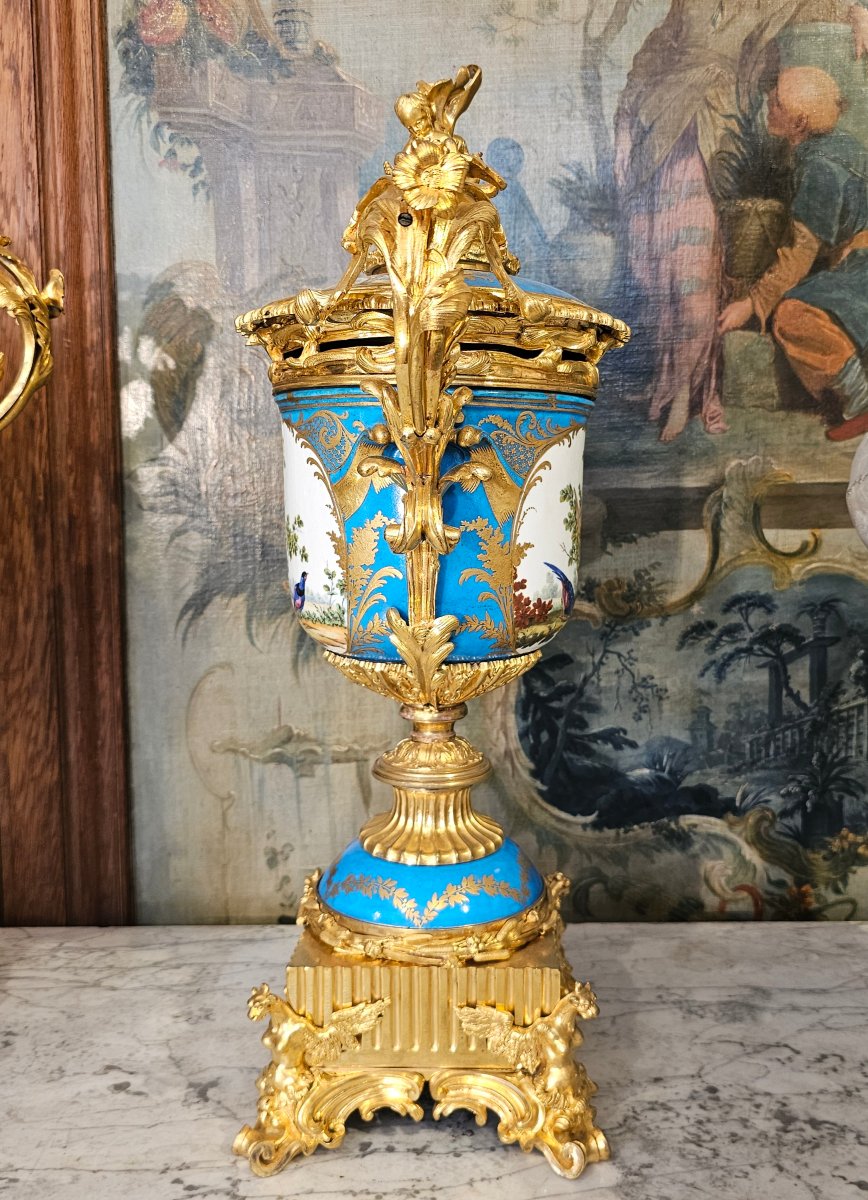 Pair Of Porcelain Vases From The Napoleon III Period-photo-7