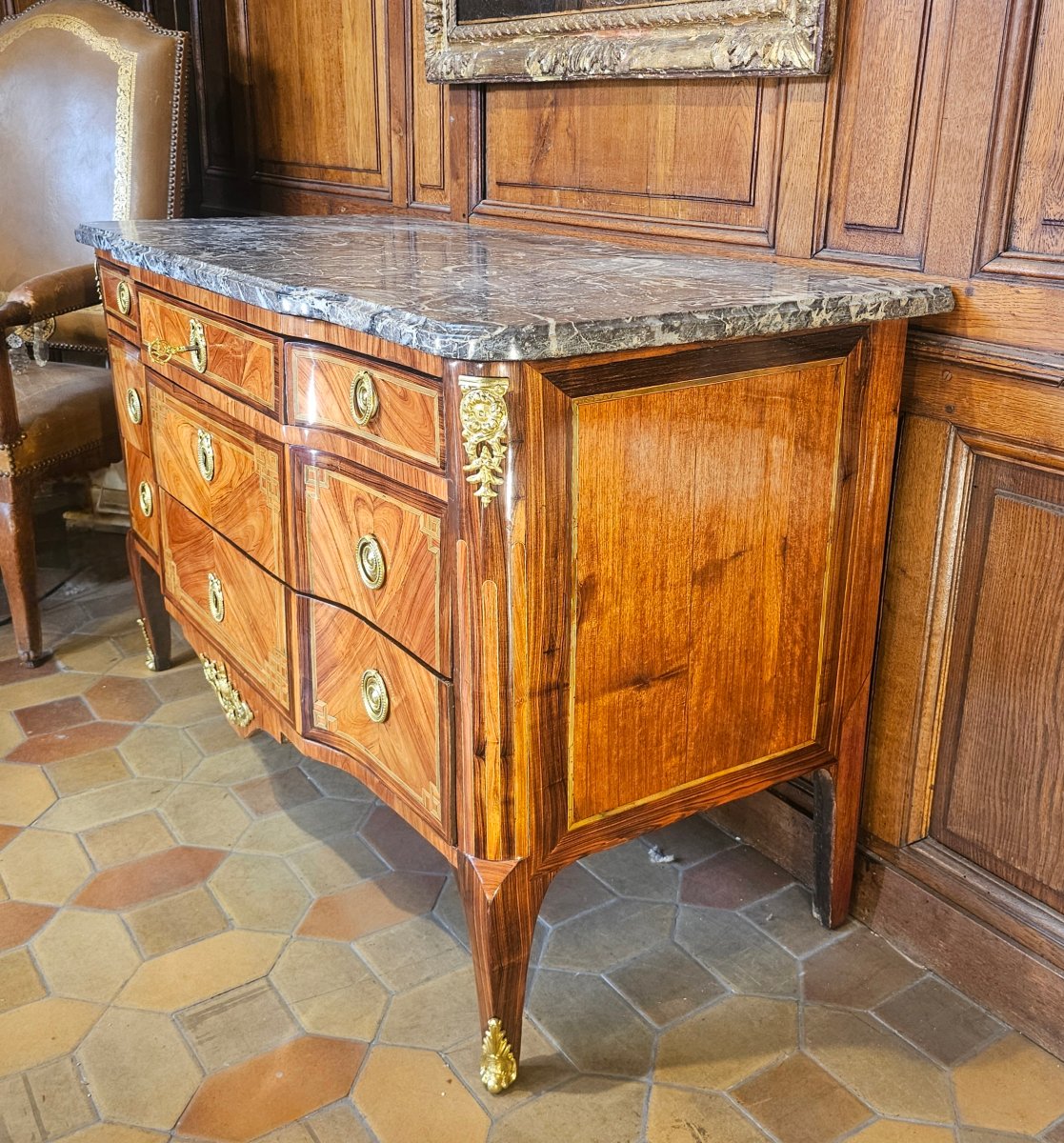Commode à Ressaut Epoque Transition Louis XV - Louis XVI-photo-2