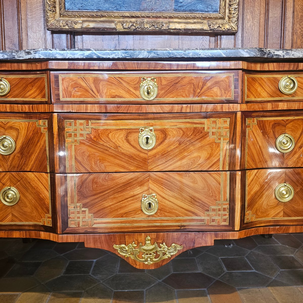 Commode à Ressaut Epoque Transition Louis XV - Louis XVI-photo-3