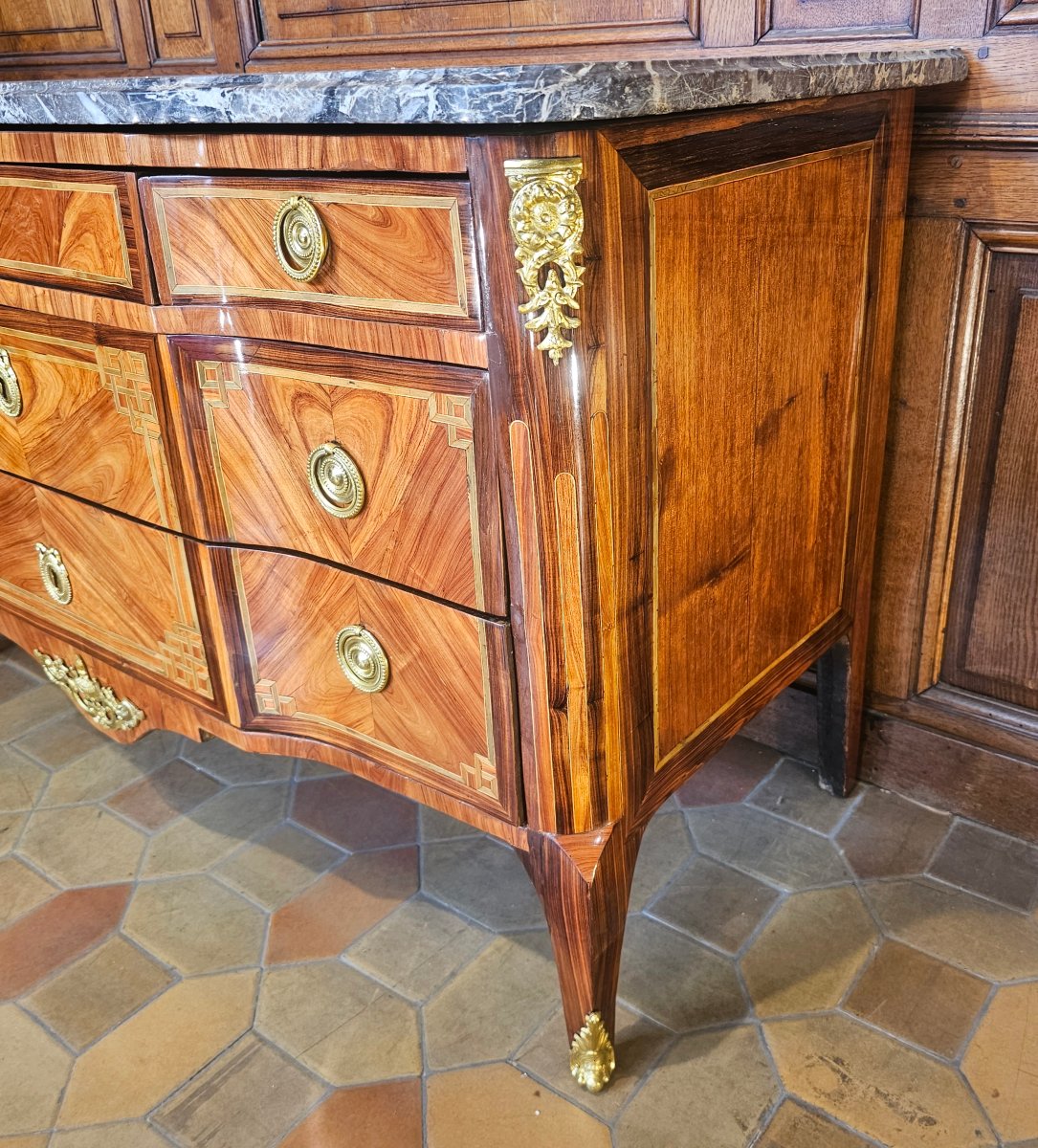 Commode à Ressaut Epoque Transition Louis XV - Louis XVI-photo-2