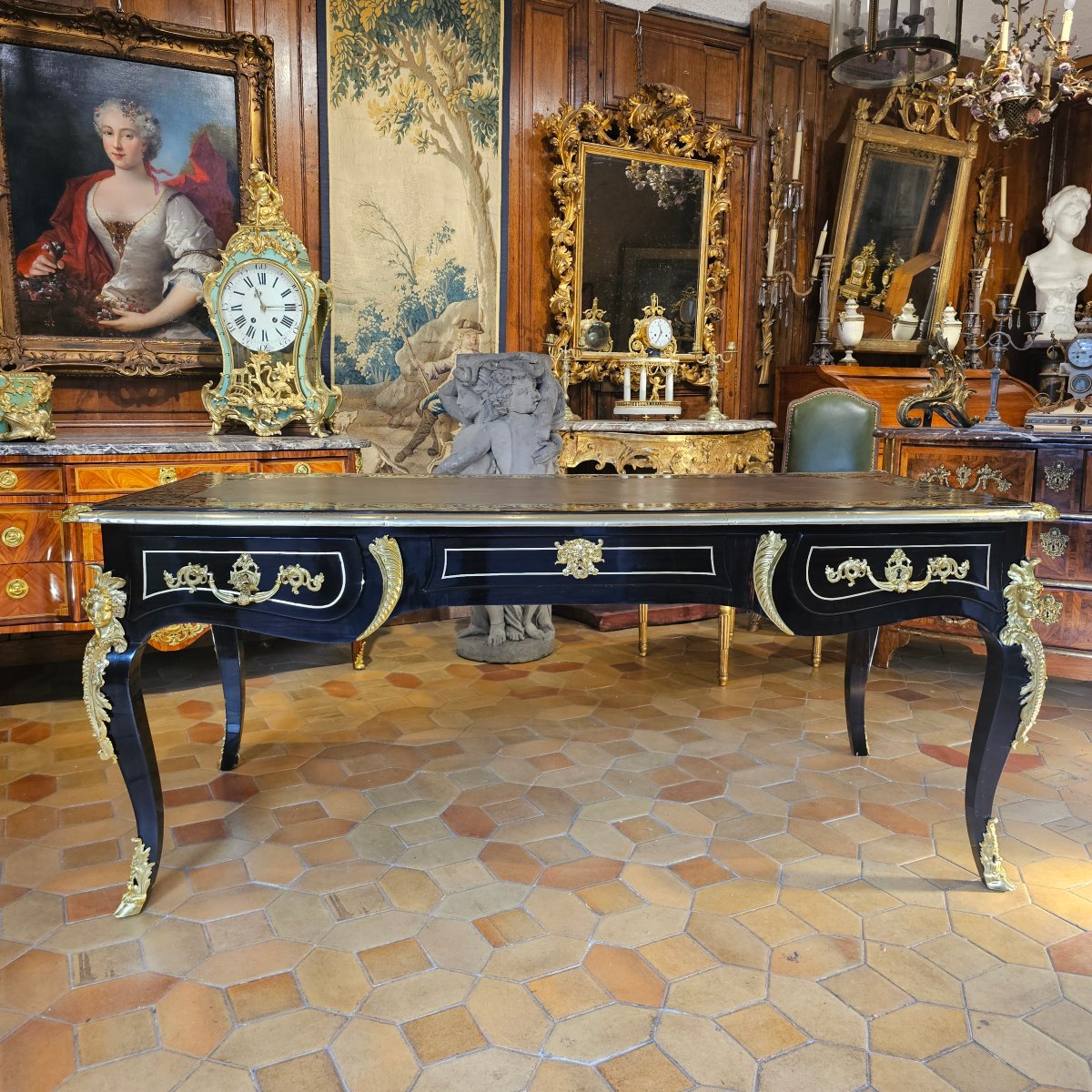 Flat-topped Regency-era Desk-photo-3
