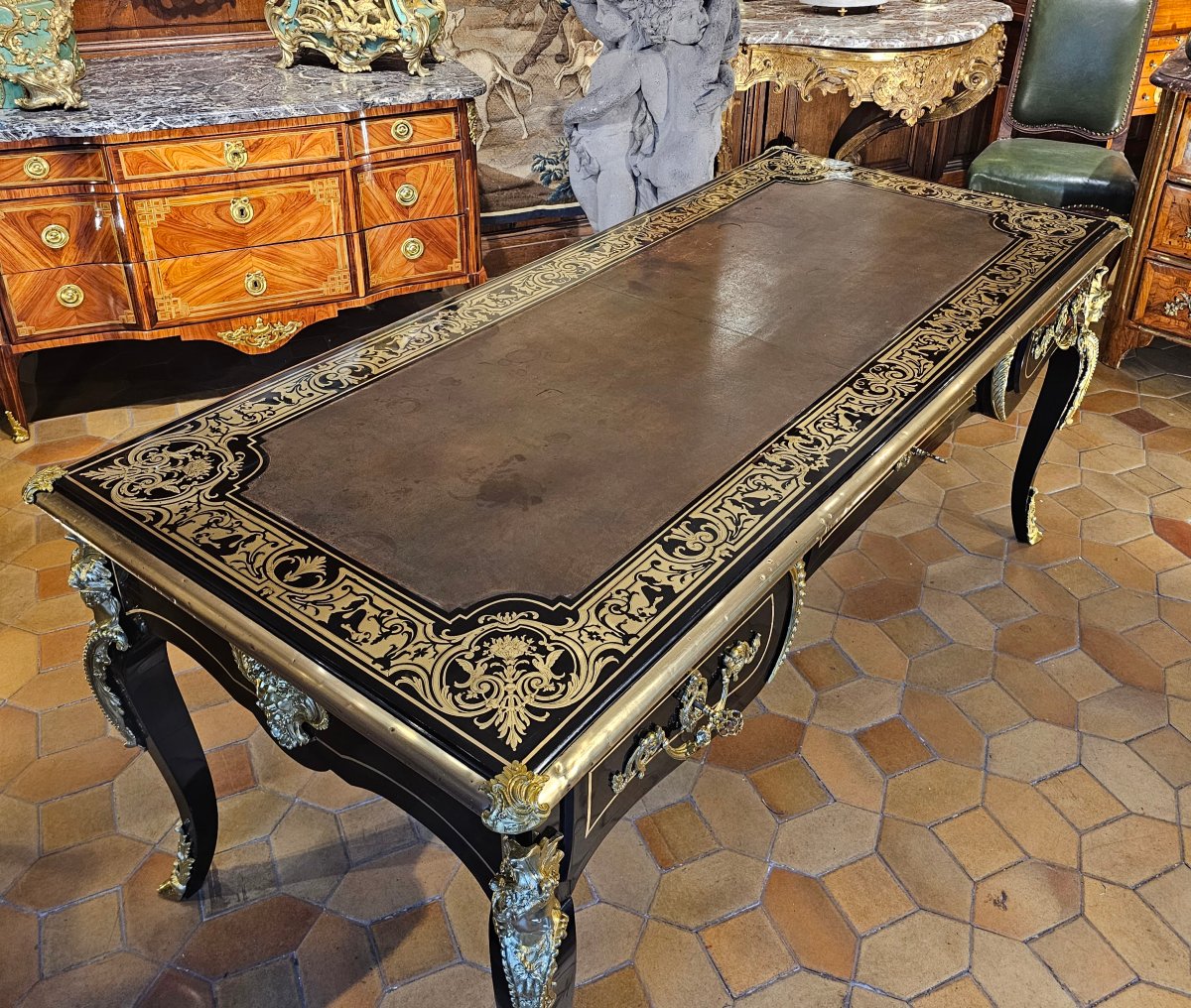 Flat-topped Regency-era Desk-photo-4