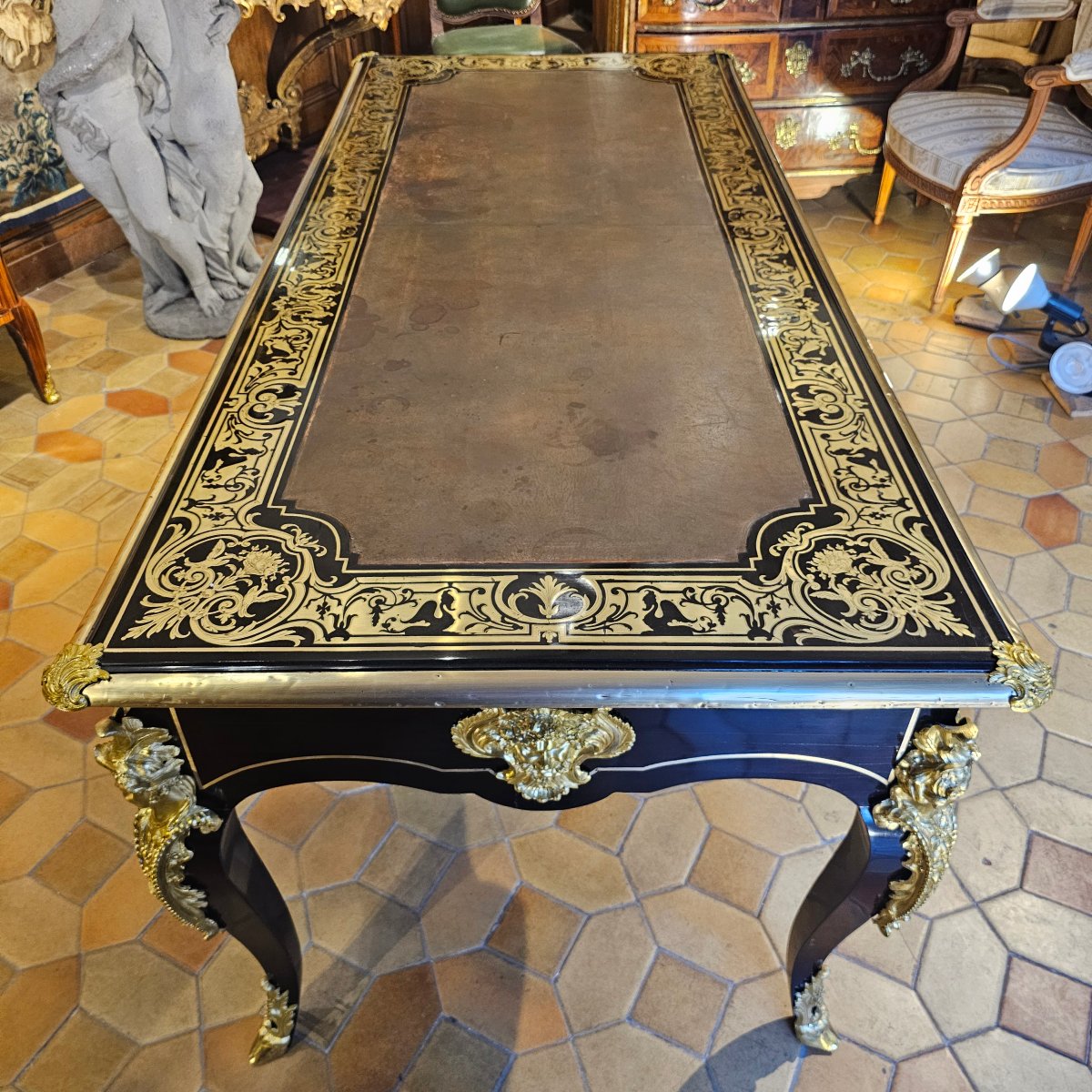 Flat-topped Regency-era Desk-photo-1