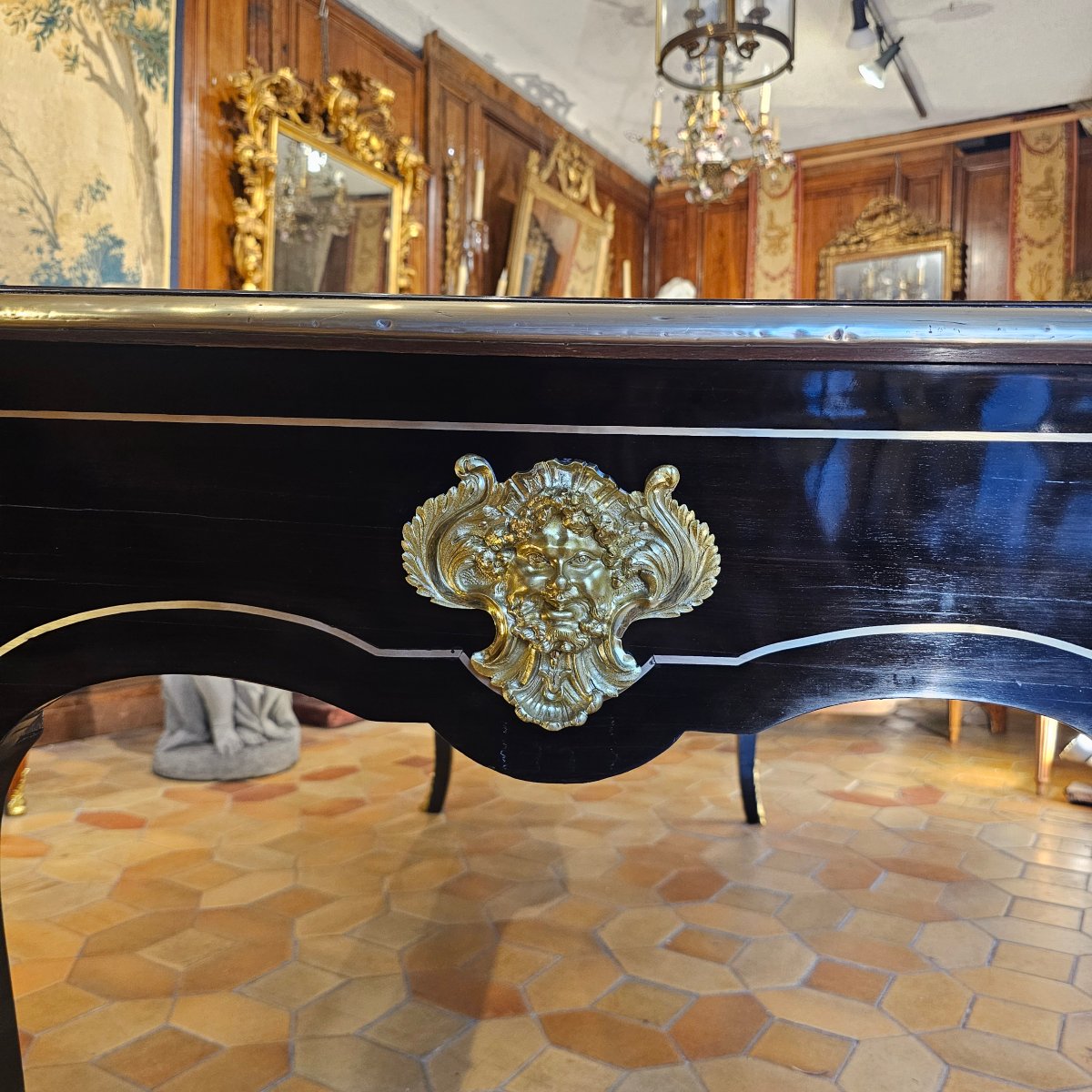 Flat-topped Regency-era Desk-photo-3