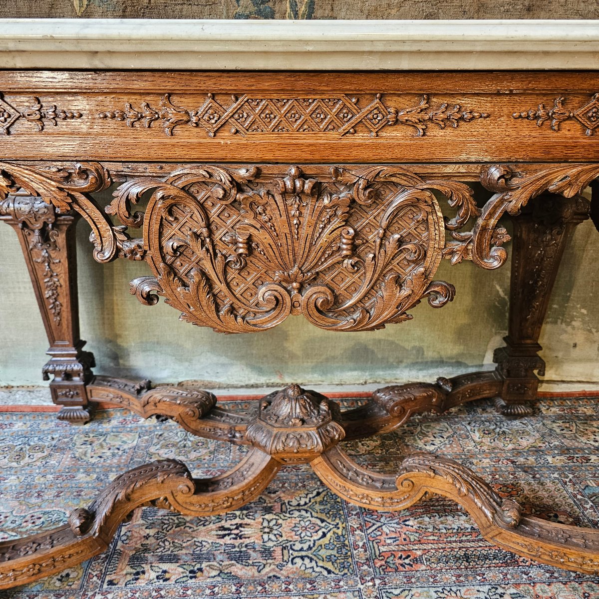 Console en Chêne Epoque Louis XIV-photo-2