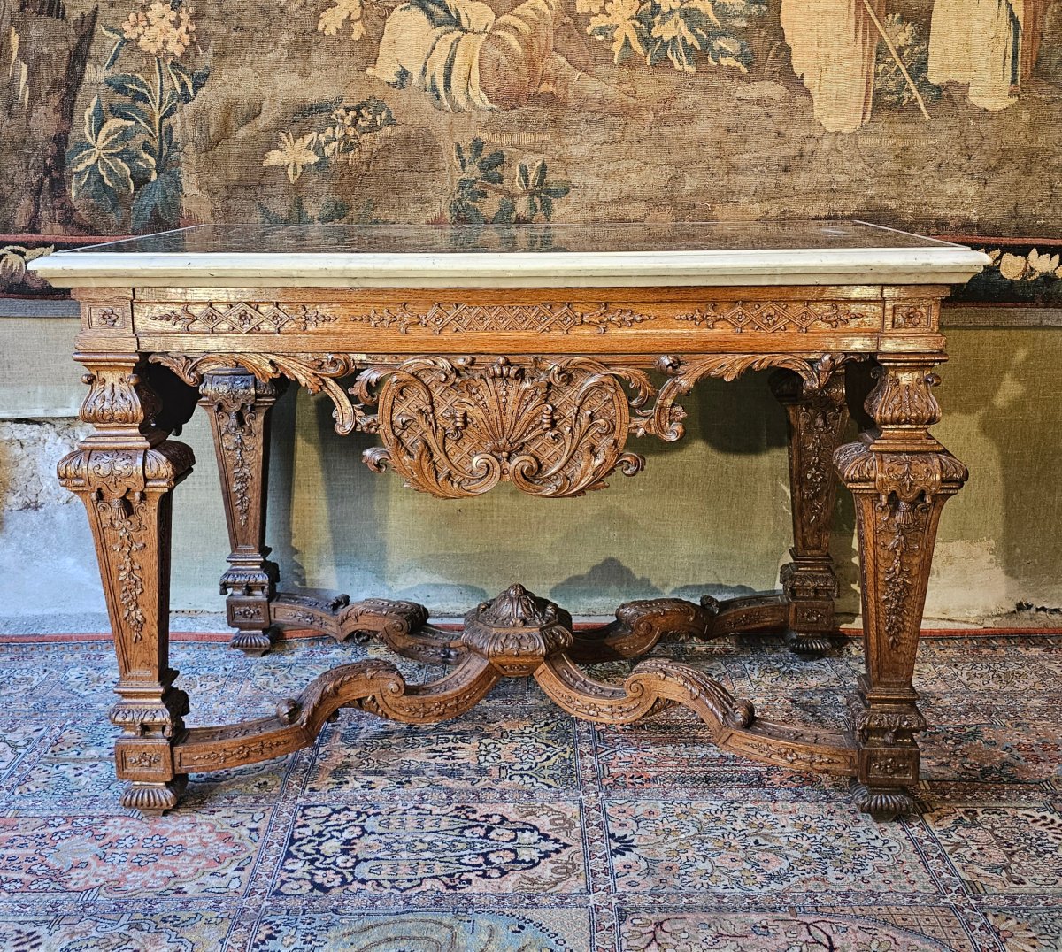Console en Chêne Epoque Louis XIV