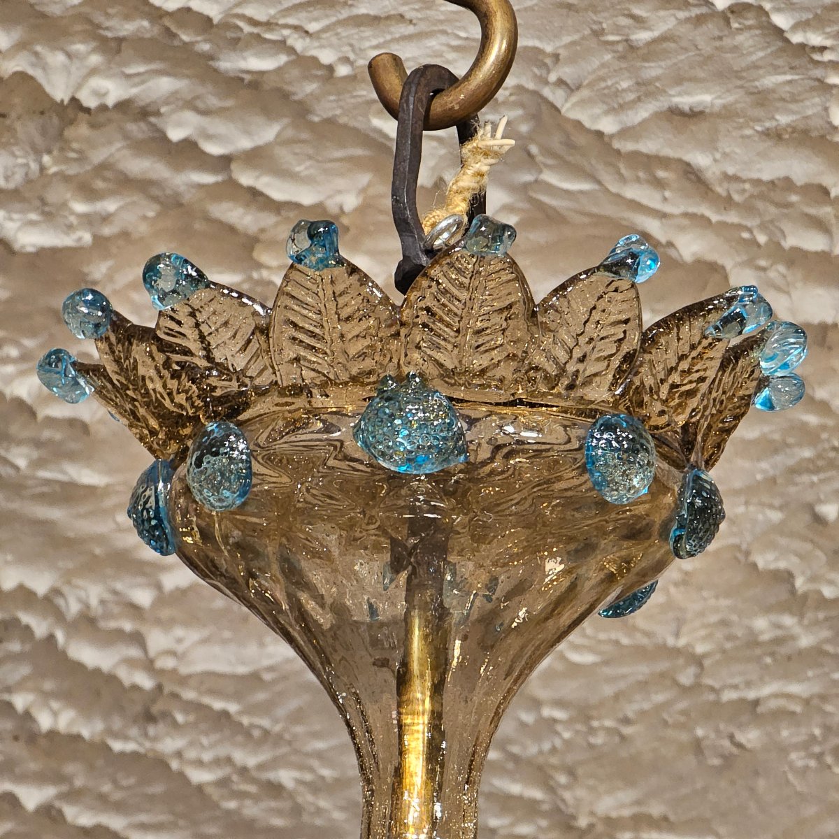 Lustre en Verre de Venise XIXème Siècle-photo-2