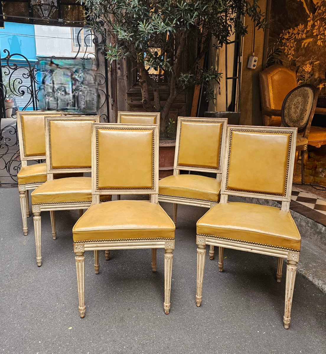 Set Of Six Louis XVI-style Chairs