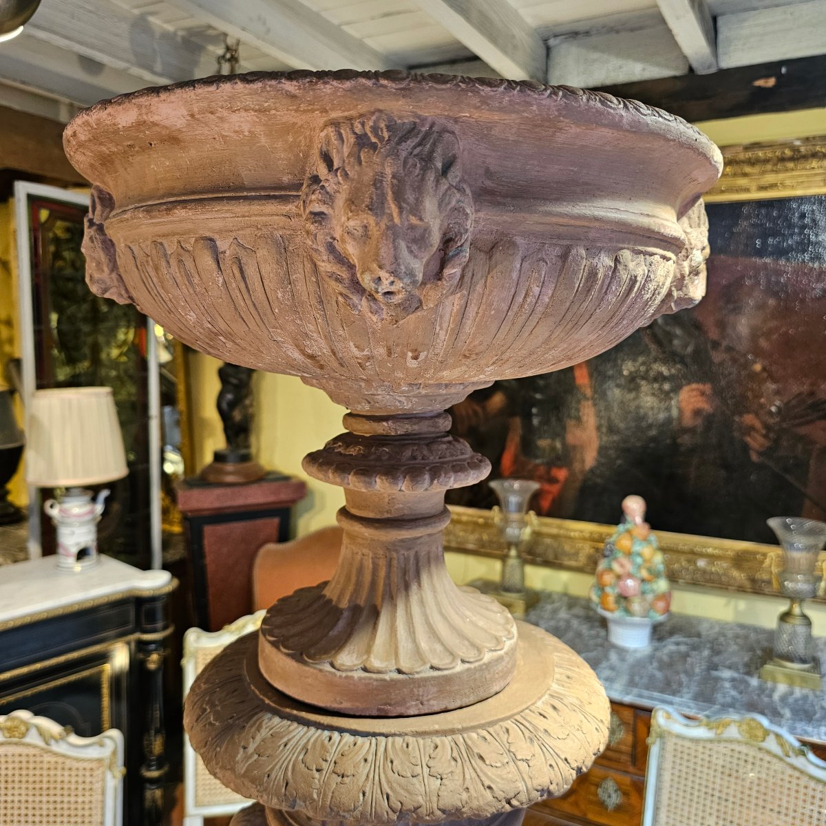 Coupe en Terre Cuite XIXème Siècle-photo-2