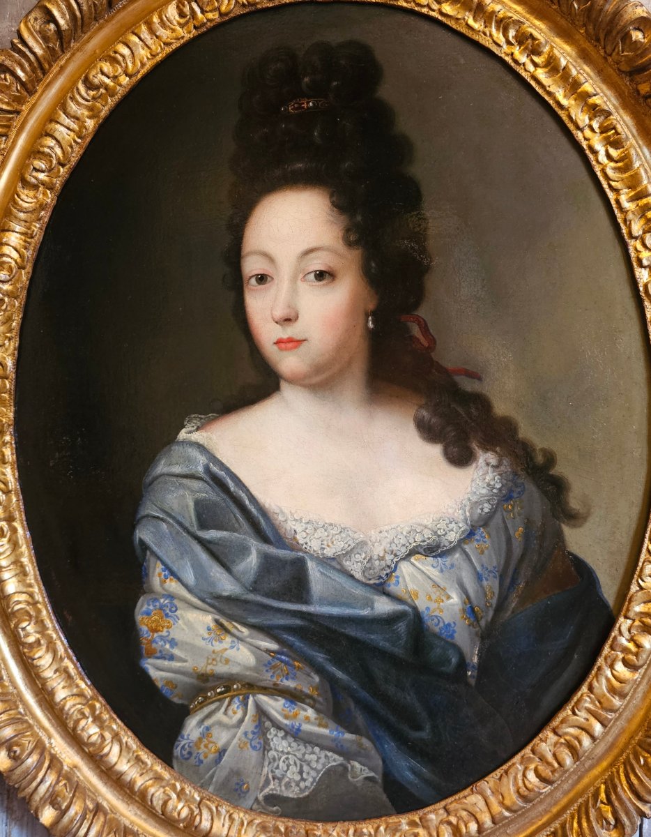 Portrait d'une Jeune Femme Epoque Louis XIV-photo-2