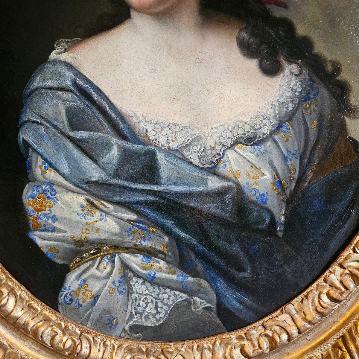 Portrait d'une Jeune Femme Epoque Louis XIV-photo-4
