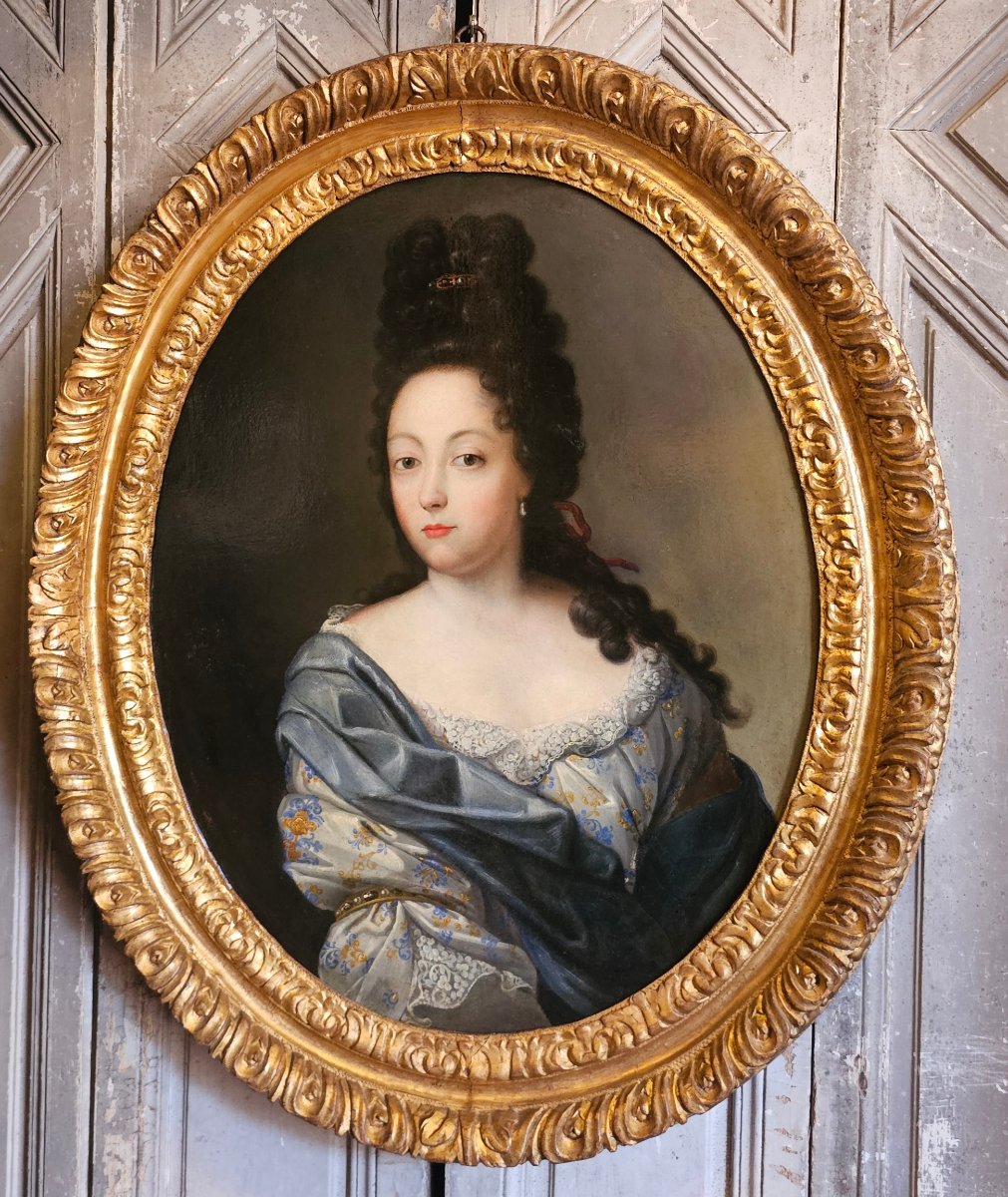 Portrait d'une Jeune Femme Epoque Louis XIV